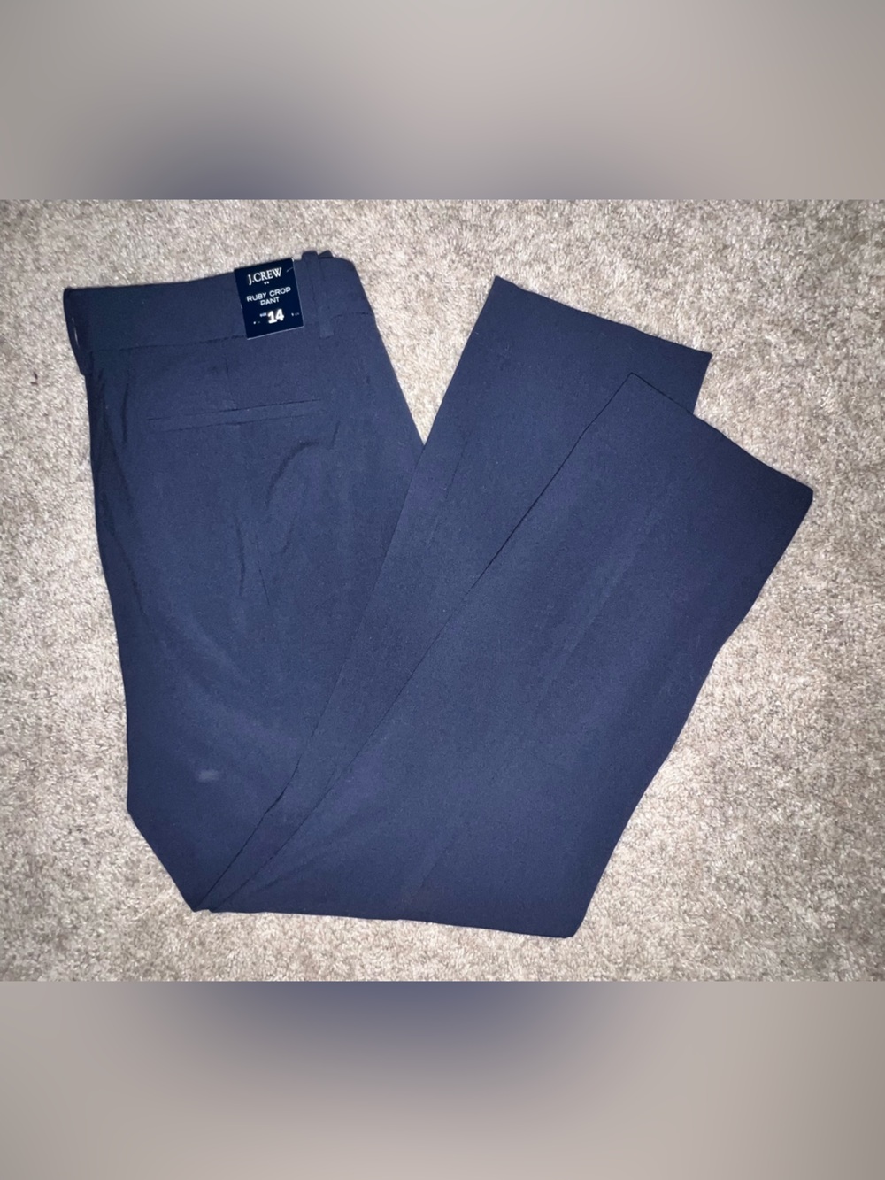 NWT J crew blue cropped dress pants